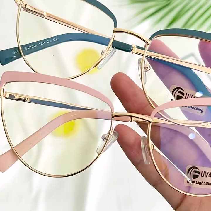 2020 nueva moda de gafas de ojo de gato mujer marco gafas