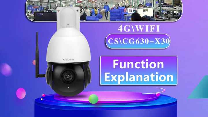 Vstarcam CS630Q-X30 Wireless CCTV Security Camera Waterproof Outdoor Camera  Full Color Night Vision PTZ 30x Zoom Camera - Main Image