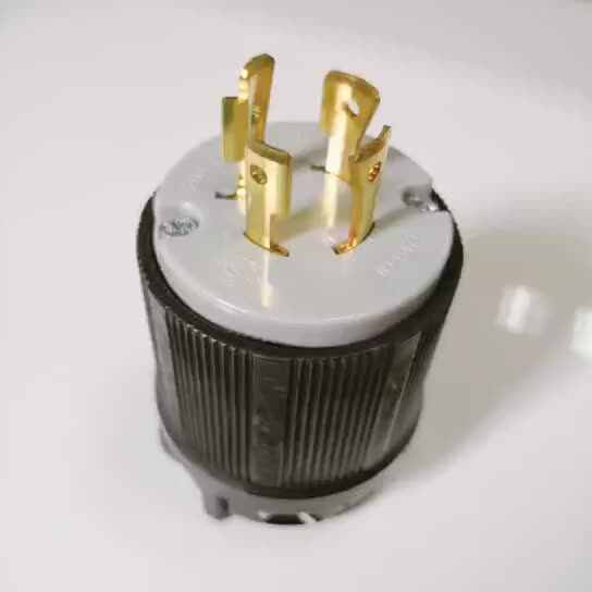 NEMA L15-20P Locking Plug Twist Lock Turnlok 20A 250V 3 L1520-P - Foto 4