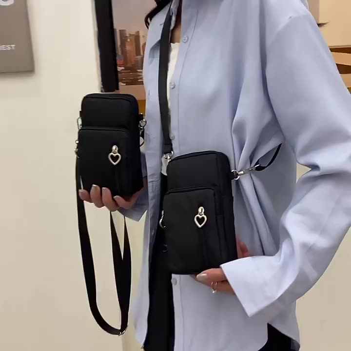 Custom Single Slant Women Shoulder Phone Bag, Side Bags for Girls
