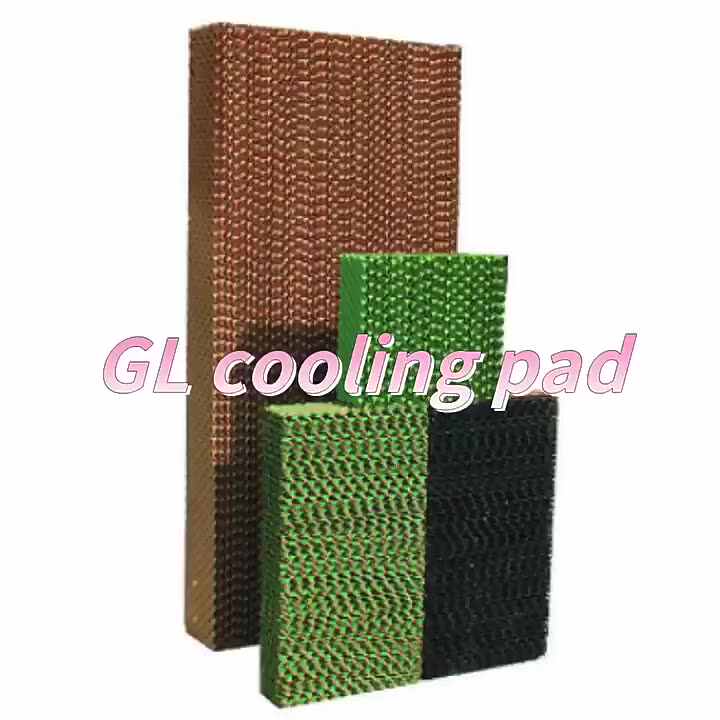 Blacked Coating Cellulose Paper Evaporative Cooling Pad Brown