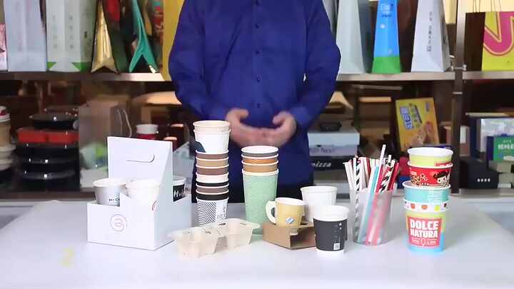 Disposable 2 in 1 Drink and Snack Cups Fries Fried Chicken Divider Paper  Cone Juice Takeaway Cup Food Container Cup With Straw