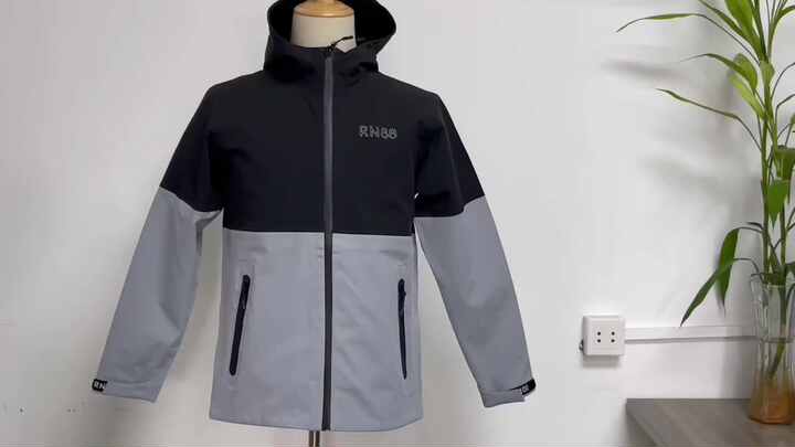 Off center zipper raincoat main image 1