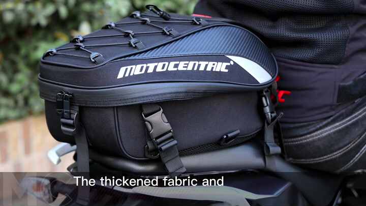 MOTOCENTRIC Fashion High Capacity New Design Motorcycle Side Helmet Riding  Travel Tail Bags
