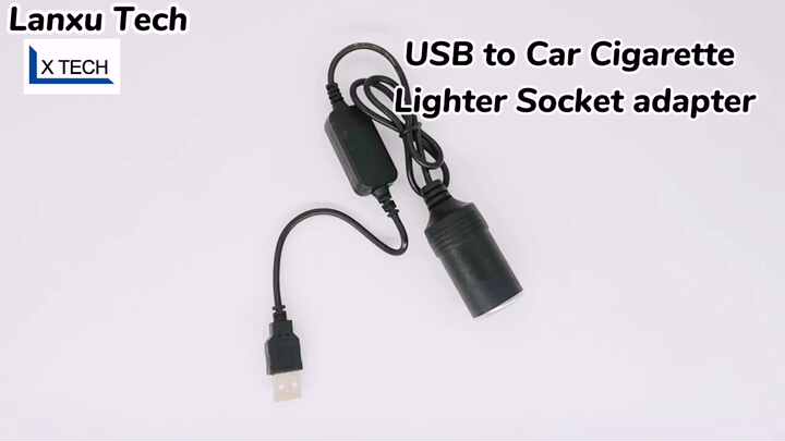 usb a male to 12v car cigarette lighter socket converter USB a Male to 12v Car Cigarette Lighter Socket Female Power Converter Cable