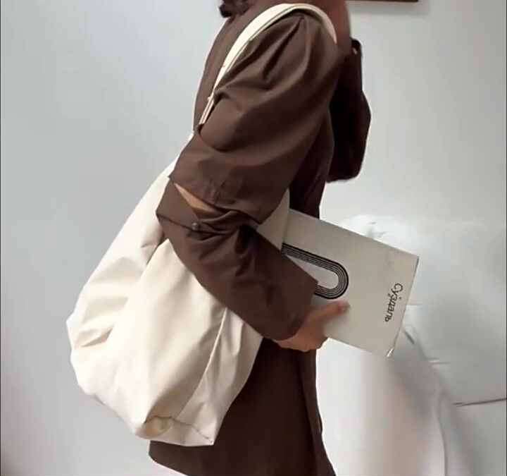 Borsa In Denim Donna Tracolla Retrò – Tela Leggera Grande Capienza Per Lavoro E Tempo Libero