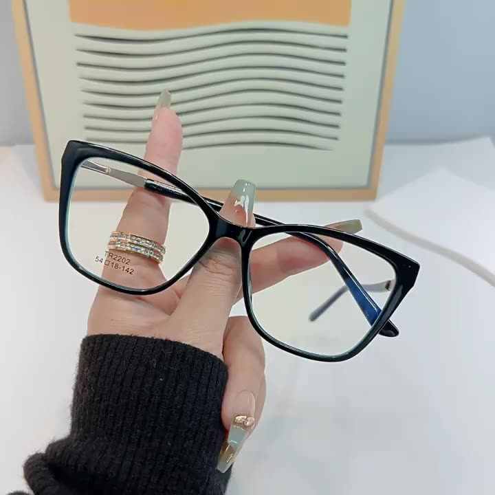 TR2202 Lunettes de myopie de luxe Montures de lunettes optiques pour  ordinateur pour femmes 2023 Lunettes Monture de lunettes
