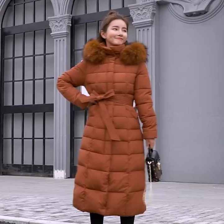 PASUXI nouveau long manteau d'hiver femmes Parkas mince