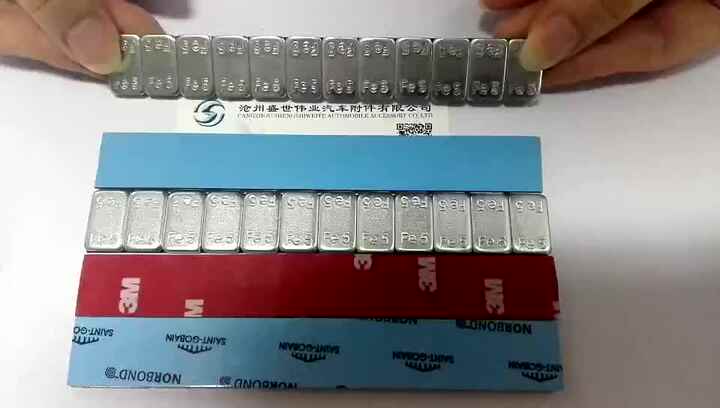 GAsupply Balancing Weights Steel Weights 50 Pieces 5gx12 Tyre Mounting Paste Galvanised & Plastic-Coated Adhesive Weights For Alloy Wheels