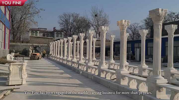 大理石 ギリシャ建築 輸入 インペリアルペデスタル コラム プラント スタンド 有名な博物館メモリアルホール 大理石ギリシャ柱 カスタムデザイン可