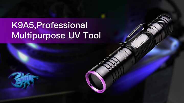Tank007 Counterfeit Detection Led 365nm Uv Flashlight Uv Inspection  Flashlight Blacklight Long Range Torch Industrial Linterna