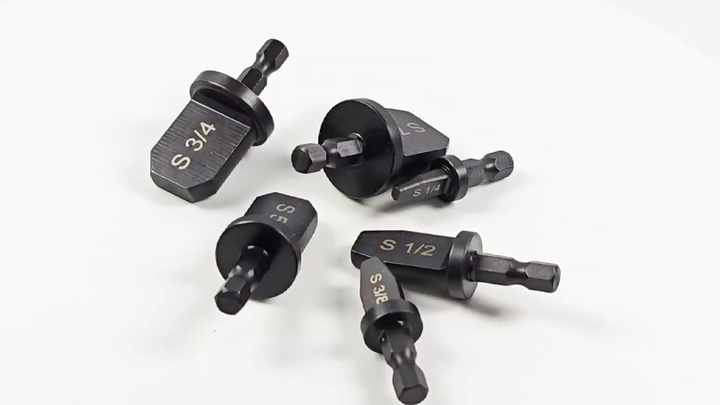 チューブエキスパンダー　エアコン配管　Esco 　EA208　エキスパンダー 6個チューブパイプエキスパンダー銅管六角シャンクパイプ