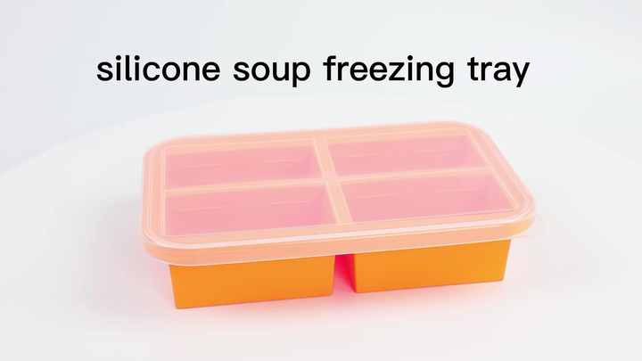 silicone freezer trays extra large soup