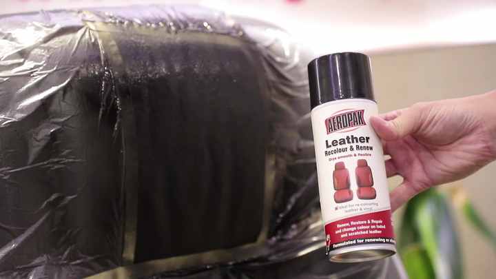 aerosol color changing leather paint diy