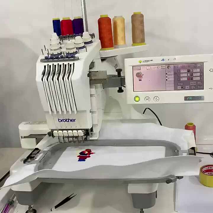 Brother PR620 用ポータブル刺繍ミシン - 自動キャップ/シャツ刺繍機