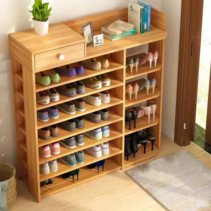 Wholesale Water Proof Wooden Entryway Shoe Rack B-10