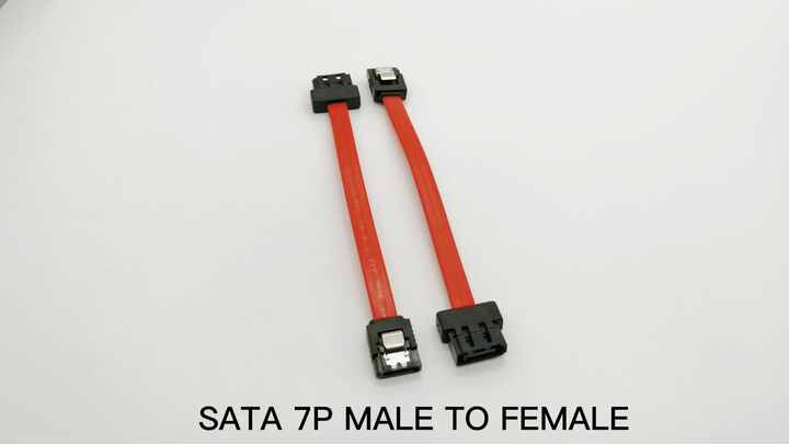 Câble de données SATA pour ordinateur SSD HDD disques durs SATA 7 broches mâle vers femelle câble d'extension SATA alimentation 7 broches