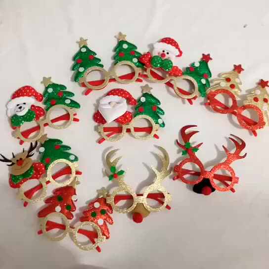Cheap Plastic Paper Christmas Diffraction Novelty Glasses Frames