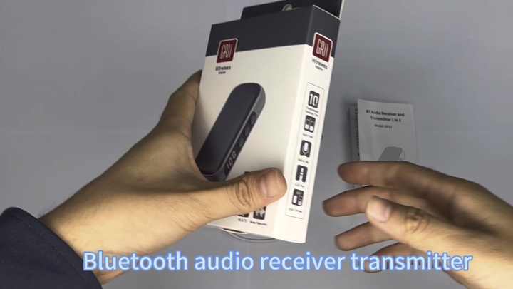 Wireless Bluetooth Audio Elongated Dual Stereo Speakers Subwoofer Diaphragm Aux Audio Input (Black) 1Mii Long Range Bluetooth 5.1 Receiver with Volume Control, aptX