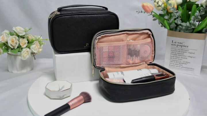 Relavel Small Makeup Bag Cosmetic Bag for Women Layer Travel