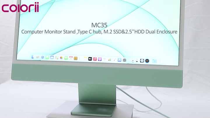 HUB USB C MC30 Pro - 7 en 1 avec boîtier pour disque dur SDD-HDD 2.