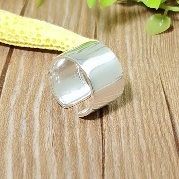 13mm Wide Classic Simple Plain Open Style Wedding Band Ring Solid