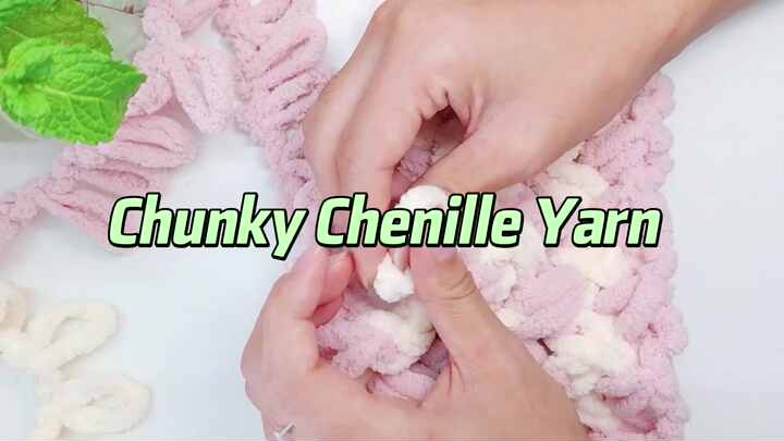 250g Bulk Chunky Chenille Yarn Soft 100% Polyester For Cardigans