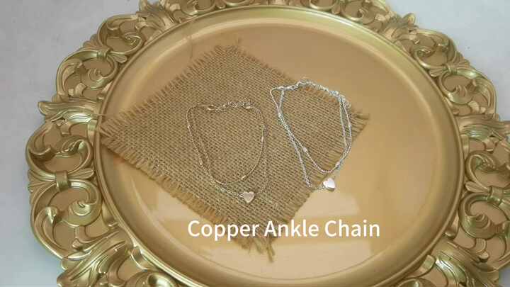 Cavigliera A Forma Di Cuore Con Catena A Doppio Strato Lucida Alla Moda Da 1 Pezzo Con Strass Per Donna, Estate | SHEIN ALIA