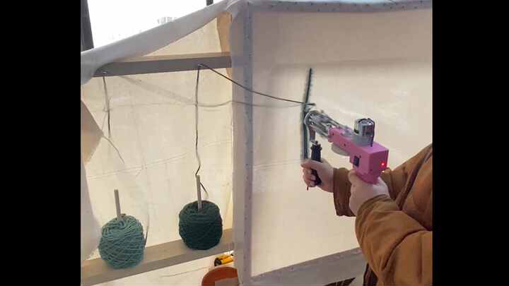 タフティングガン AK-1 カットパイルまたはループパイル ラグ
