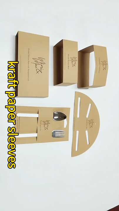Food Packaging Paper Sleeves High Quality Custom Printed Kraft Paper  Packaging Box Sleeves /folded Paper Card Sleeve