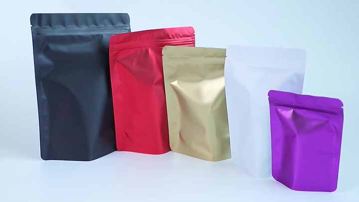 Aluminum Foil Zip Lock Stand up Pouch Mylar Bags for Food