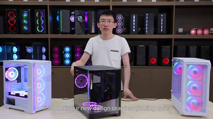Full Tower Desktop PC Casing with Tempered Glass & Cooling