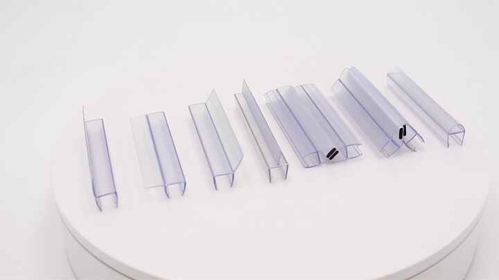 Rubber Waterproof PVC glass door seal strip For 8-10mm shower glass ...