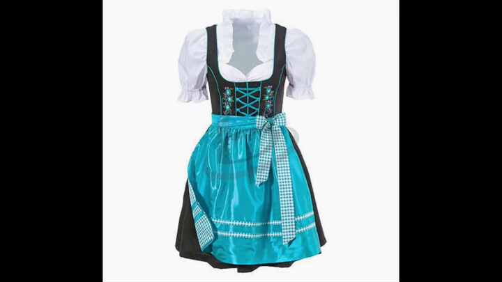 Robe Traditionnelle Pour Femme 3 Pièces Robe Dirndl Jusqu'aux