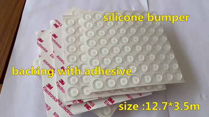 Molded Rubber Feet Durable, Adhesive, and Transparent