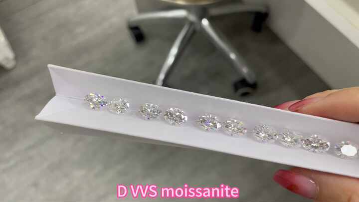 Wholesale Loose Gemstone Oval Cut 9x11MM Synthetic Diamond Fancy Gemstone  White Moissanite