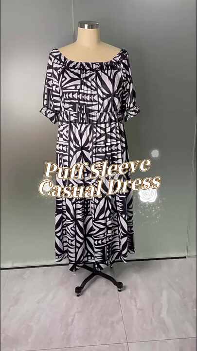 Prom Dresses 2023 Custom Clothing Women Hibiscus Flowers Hawaii Style Dress  Fashion Puff Sleeve Polynesian Tribal Island Dress