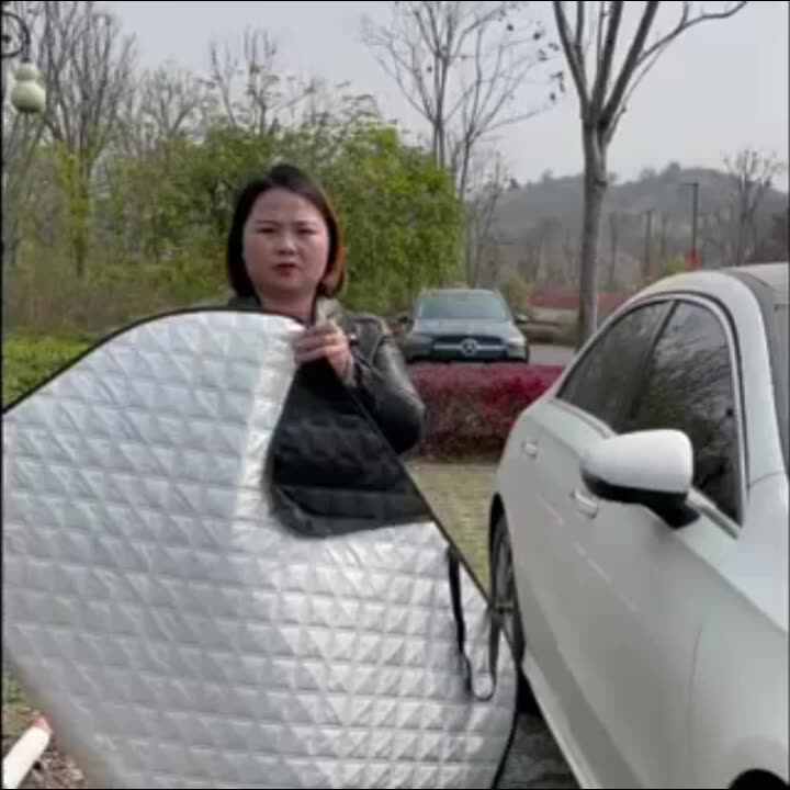 Sneeuwhoes voor autovoorruit Autoruitafdekking Accessoires Voor Voertuigen Zonwering Sneeuw Waterdicht Buitenstof Verdikte Versie Buitenkant(CAR