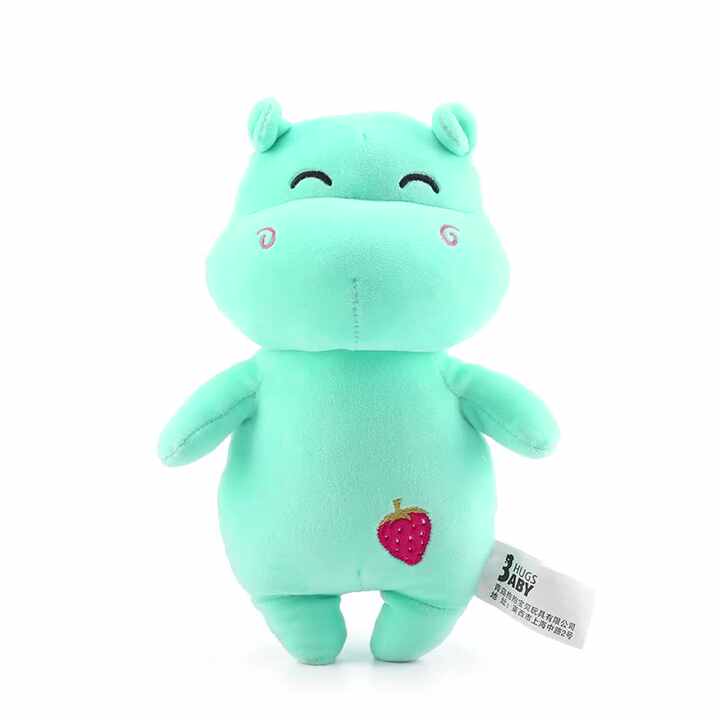 Mainan boneka hippo kodok domba sapi hewan kartun katun organik lucu Super  lembut