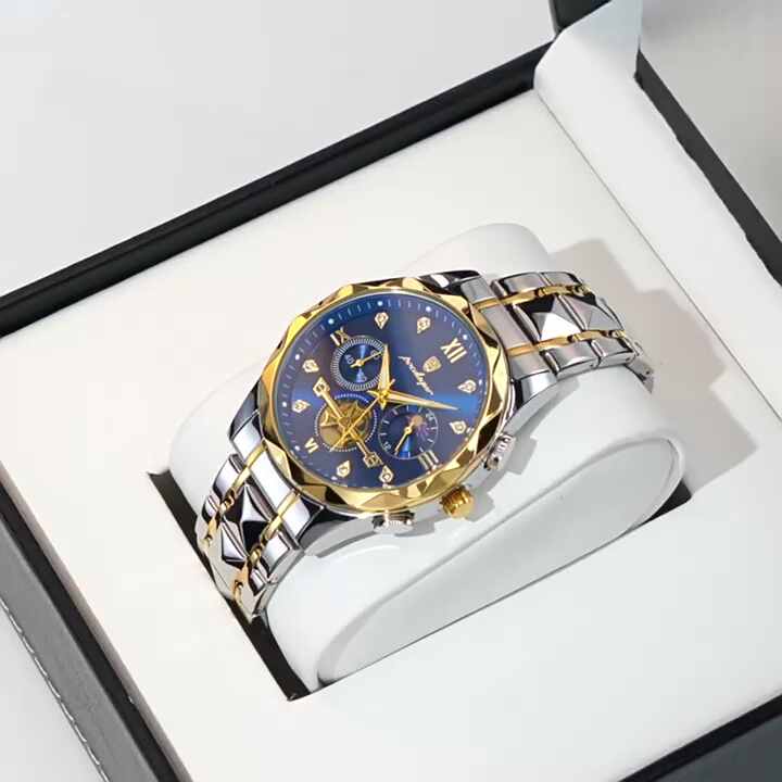 Stile moda in acciaio inox Back Japan Movt orologio al quarzo