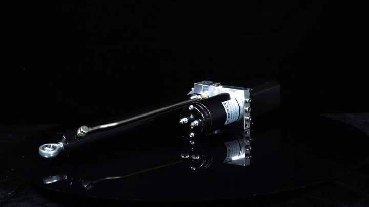 KYB MMP4 電動油圧シリンダー 24V/12V 最大ストローク400mm 700KG