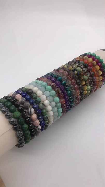 Hot Selling 8mm Natural Gemstone Bead Bracelet Wholesale Rhodonite