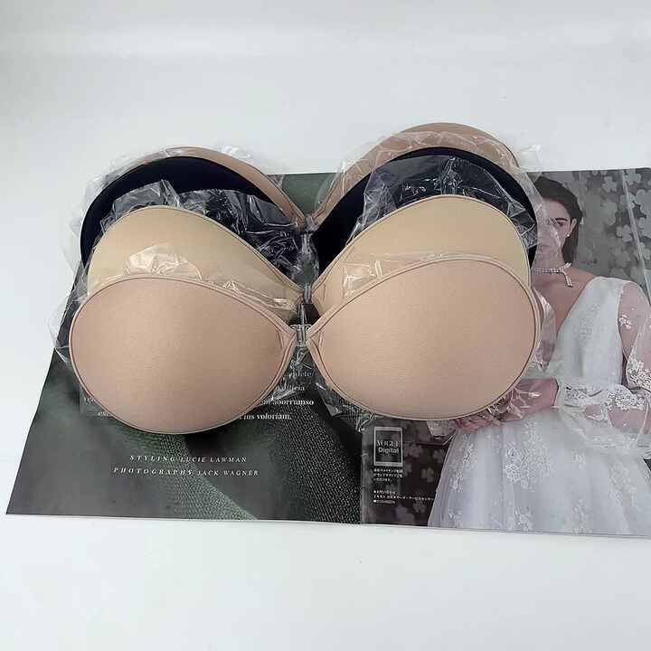 Women's Seamless Strapless Sticky Bra Wire-Free Invisible Adhesive Backless  Push-Up Reusable Boobs Enhancer