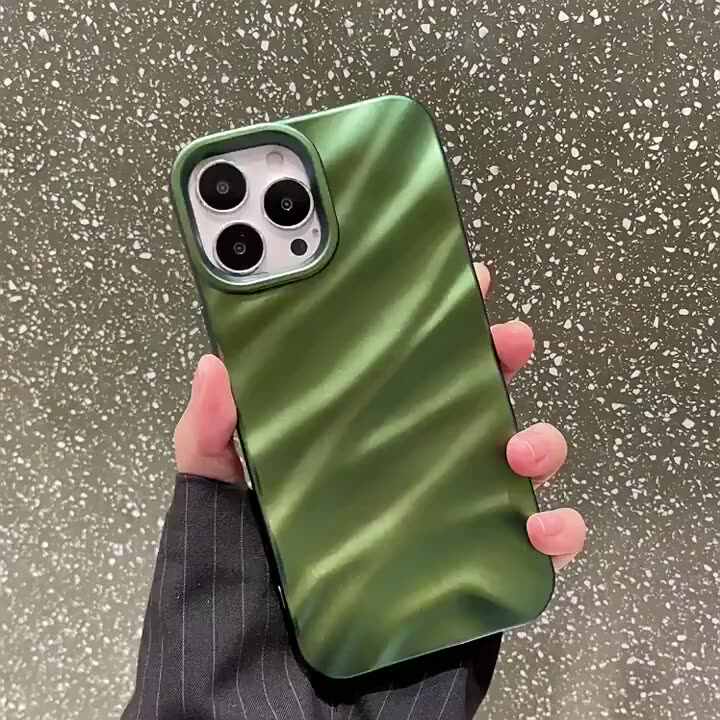 Matte Dark Green Wave Texture Phone Case for iPhone 15 13 14 12 11 Pro Max 14promax Silicone Shockproof Back Cover Matte Dark Green Wave Texture Phone Case for iPhone 15 13 14 12 11 Pro Max 14promax Silicone Shockproof Back Cover