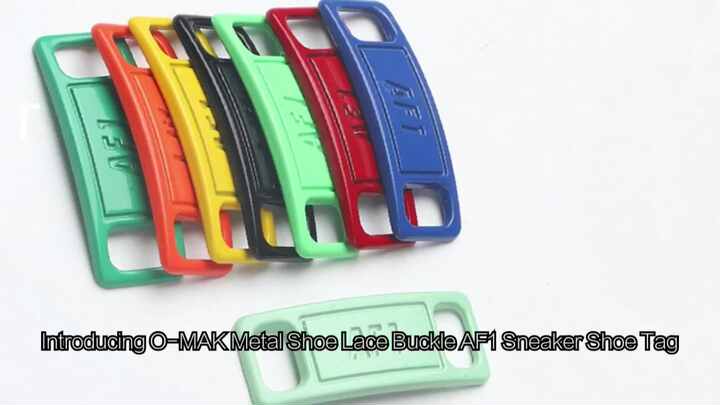 Custom AF Shoe Laces Metal Buckle Zinc Alloy Cast Charms