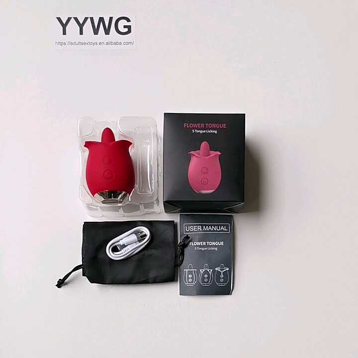 Customized Color & Packaging Adult Toys Rose Sex Toy Rose Vibrator for  Women Clitoral Tongue Vibrator
