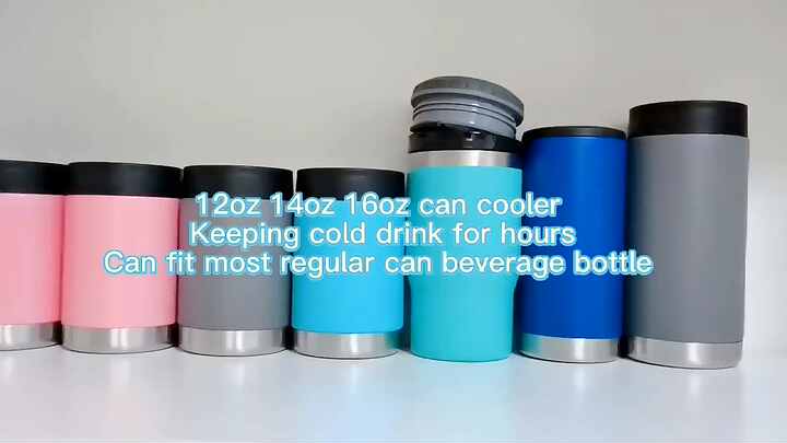 Stainless Steel Can Cooler Keep Drinks Hot or Cold
