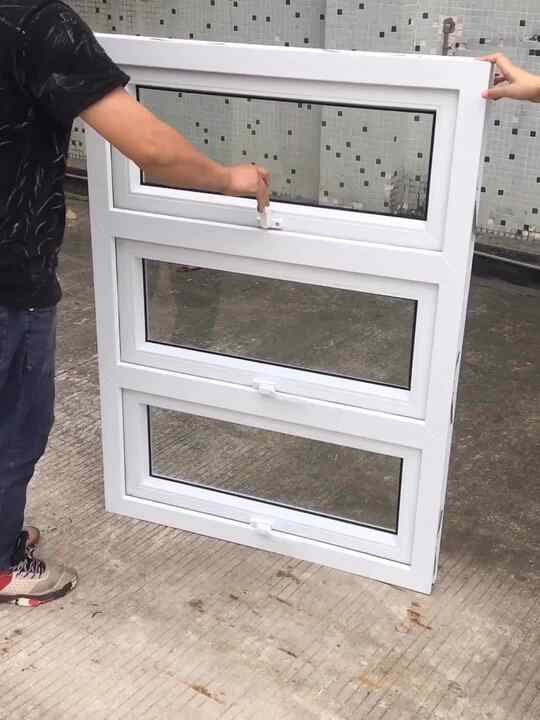 Small Upvc/pvc Vinyl Hinged Top Hung Awning Windows - Buy Awning ...