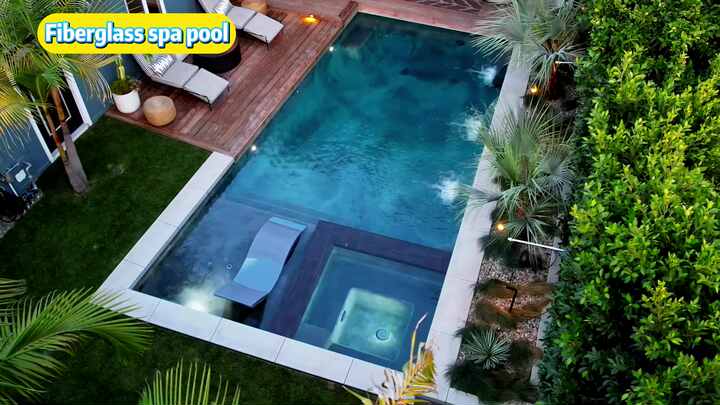 Custom Large Fiberglass Swimming Pools & Spa - 8m, 10m, 15m Designs for ...
