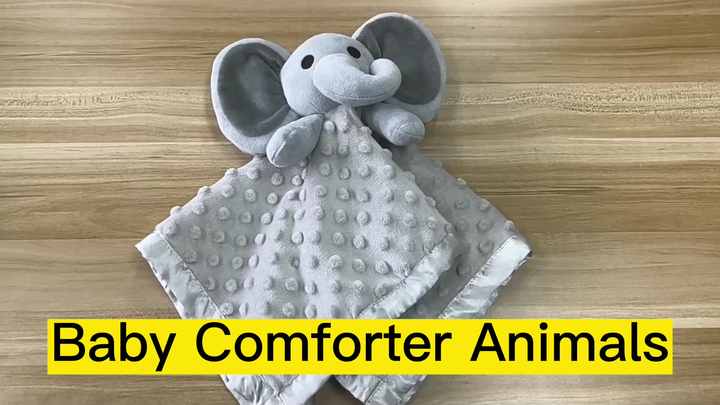 Elephant Security Blanket, Soft Lovey Unisex Lovie Baby Gifts for Newborn  Boys and Girls Snuggle Toy Stuffed Animal Grey 16 Inch